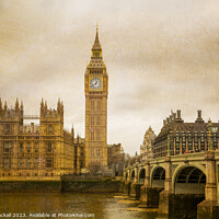 Buy canvas prints of Big Ben and the Houses of Parliament by Gary Blackall