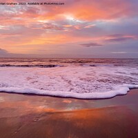 Buy canvas prints of Ocean Sunrise at Swansea Bay by Adrian Graham