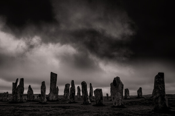 Calanais Standing Stones Picture Board by Tracy Anderson