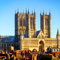 Buy canvas prints of Lincoln Cathedral by Jean Gilmour