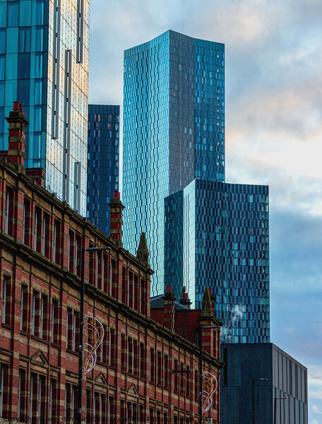 Manchester Architecture Picture Board by Jean Gilmour