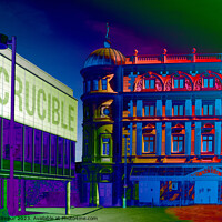 Buy canvas prints of Sheffield Theatres by Jean Gilmour