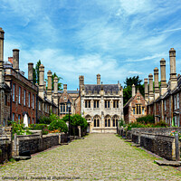 Buy canvas prints of Vicar's Close, Wells.  by Jean Gilmour