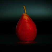 Buy canvas prints of Portrait of a Pear by Jean Gilmour