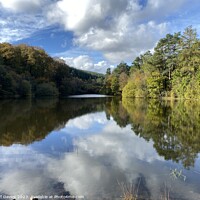 Buy canvas prints of Captivating Clydach Reservoir Reflection by Jeff Davies