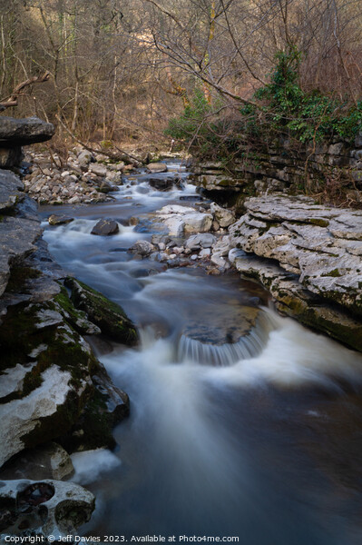 Tranquil Beauty of Pontsarn Upper Falls Picture Board by Jeff Davies
