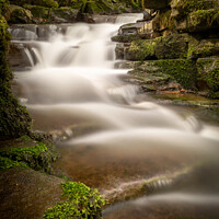 Buy canvas prints of The Mystical Clydach Gorge Watery Staircase by Jeff Davies