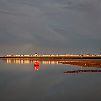 Buy canvas prints of Brightlingsea Prom ar sunrise  by Tony lopez