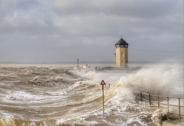 Batemans tower Brightlingsea undercover the storm  Picture Board by Tony lopez
