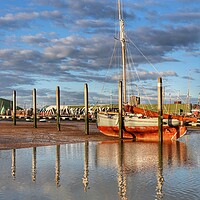 Buy canvas prints of Smack at the scrubbing posts Brightlingsea  by Tony lopez