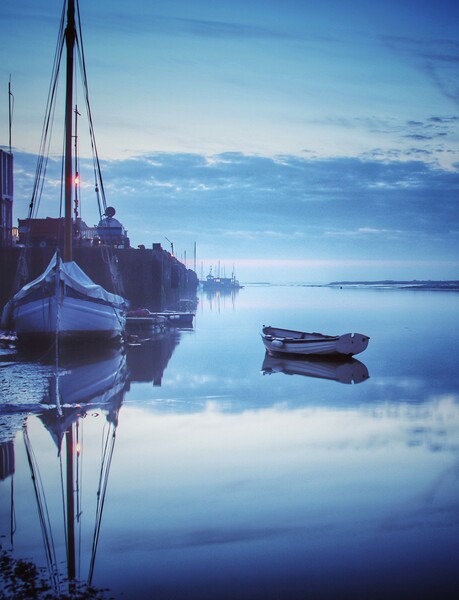 Early morning blue over the Brightlingsea Harbour  Picture Board by Tony lopez