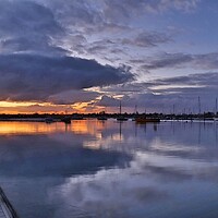Buy canvas prints of Sky cloudscape over the Brightlingsea Creek  by Tony lopez