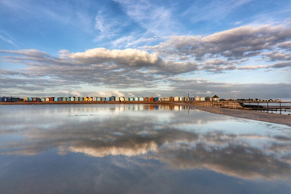 Cloudscape colours over Brightlingsea  tidal pool  Picture Board by Tony lopez