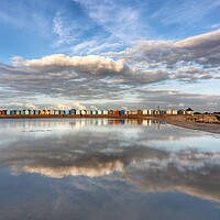 Buy canvas prints of Cloudscape colours over Brightlingsea  tidal pool  by Tony lopez