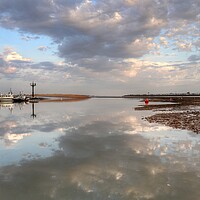 Buy canvas prints of Morning Cloudscape over Brightlingsea Creek  by Tony lopez
