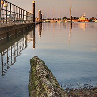 Buy canvas prints of Outdoor Brightlingsea Harbour in  the morning sun  by Tony lopez