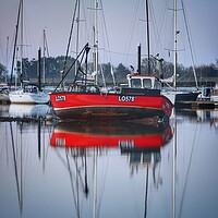 Buy canvas prints of Low tide over Brightlingsea Harbour  by Tony lopez