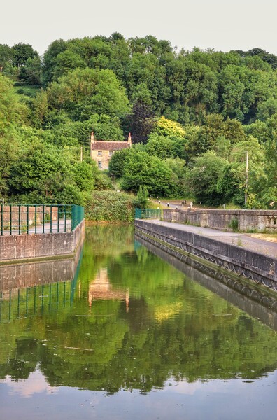 Avoncliff Aqueduct  in full reflections  Picture Board by Tony lopez