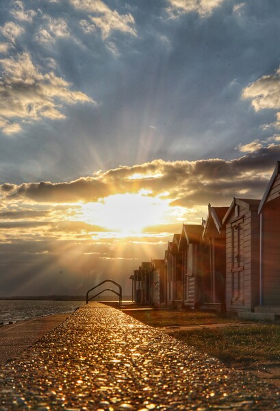 Hometown Brightlingsea sunset  Picture Board by Tony lopez