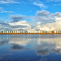 Buy canvas prints of Sunrise reflections over the Brightlingsea Tidal pool  by Tony lopez