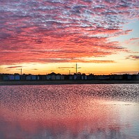 Buy canvas prints of Pre sunrise colours and reflections Brightlingsea  by Tony lopez