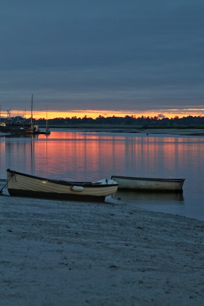 Outdoor Brightlingsea Harbour in  the morning sunrise  Picture Board by Tony lopez