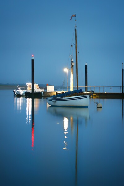 Early morning blue over the Brightlingsea Harbour  Picture Board by Tony lopez