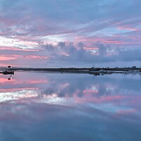 Buy canvas prints of Pre sunrise cloudscape colours over Brightlingsea  by Tony lopez