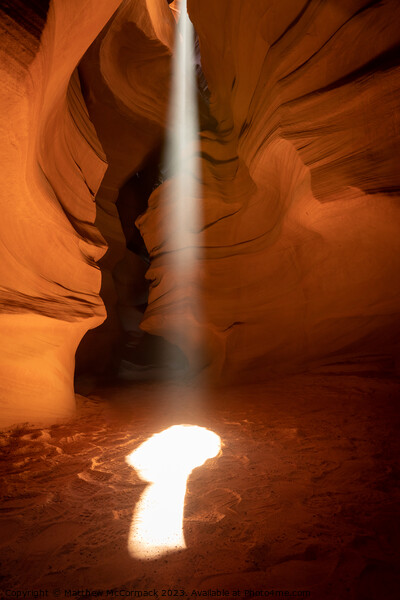 Ray of Light - Upper Antelope Canyon 1 Picture Board by Matthew McCormack