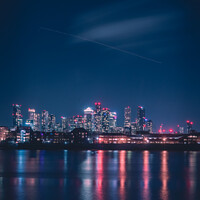 Buy canvas prints of Canary Wharf Long Exposure 3 by Matthew McCormack