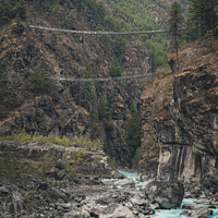 Buy canvas prints of High Himalayian Bridge by Matthew McCormack