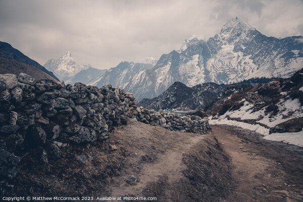 Himalayian Mountain Trail Picture Board by Matthew McCormack