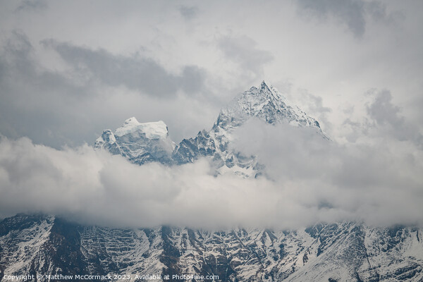 Mountain Peak in Cloud Picture Board by Matthew McCormack