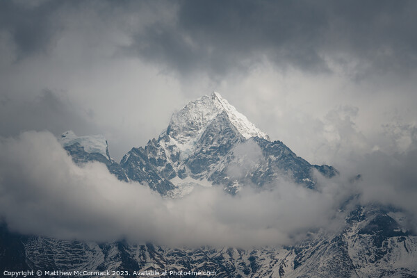 Mountain Peak in Cloud Picture Board by Matthew McCormack