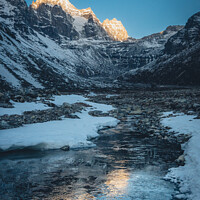 Buy canvas prints of Morning Sunrise Mountain Peak by Matthew McCormack