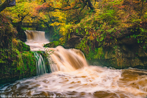 Sychryd Waterfall - South Wales Picture Board by Matthew McCormack