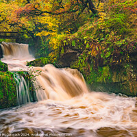 Buy canvas prints of Sychryd Waterfall - South Wales by Matthew McCormack