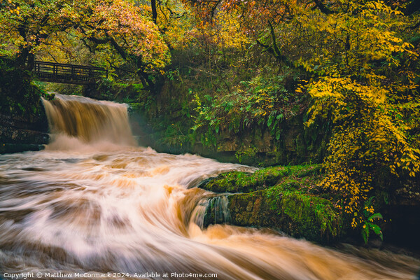 Sychryd Waterfall - South Wales Picture Board by Matthew McCormack
