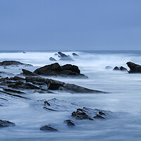 Buy canvas prints of Sea and Rocks at Crackington Haven  by Kevin Howchin