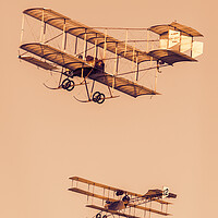 Buy canvas prints of Bristol Boxkite and Avro Triplane by Kevin Howchin