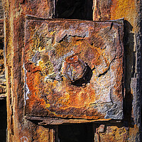 Buy canvas prints of Rusty Bolt, New Quay, Wales by Kevin Howchin