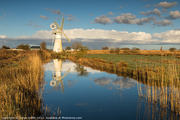 Thurne Mill Picture Board by Derek Griffin