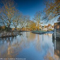 Buy canvas prints of Eynsford winters morning by Derek Griffin