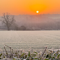 Buy canvas prints of Enchanting Frozen Sunrise by Ian Donaldson