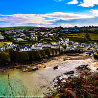 Buy canvas prints of Port Isaac Harbour. by Ian Donaldson