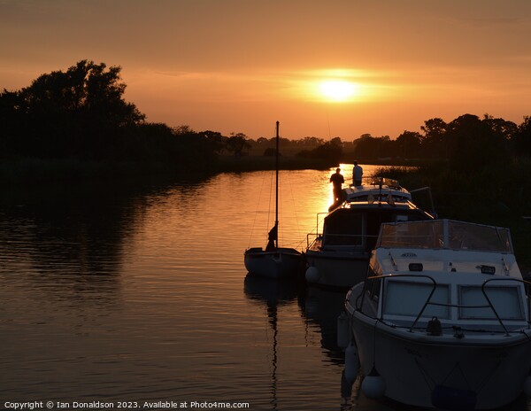 Serenity on the Broads Picture Board by Ian Donaldson