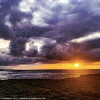 Buy canvas prints of Sunset over Borve by Ian Donaldson