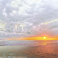 Buy canvas prints of Sunset over Borve. by Ian Donaldson