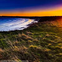 Buy canvas prints of  Sunset over Filey Bay by Ian Donaldson