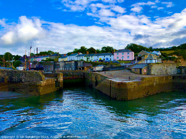 Majestic Charlestown Harbour in Cornwall Picture Board by Ian Donaldson